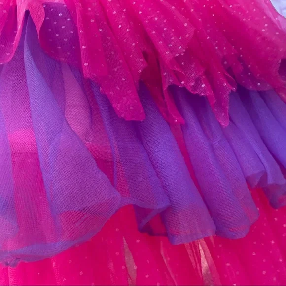 4th Birthday Party Princess Girl Dress with Long Sleeves - Picture 5 of 5